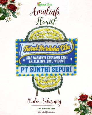 Papan Bunga Duka di Wangurer Barat